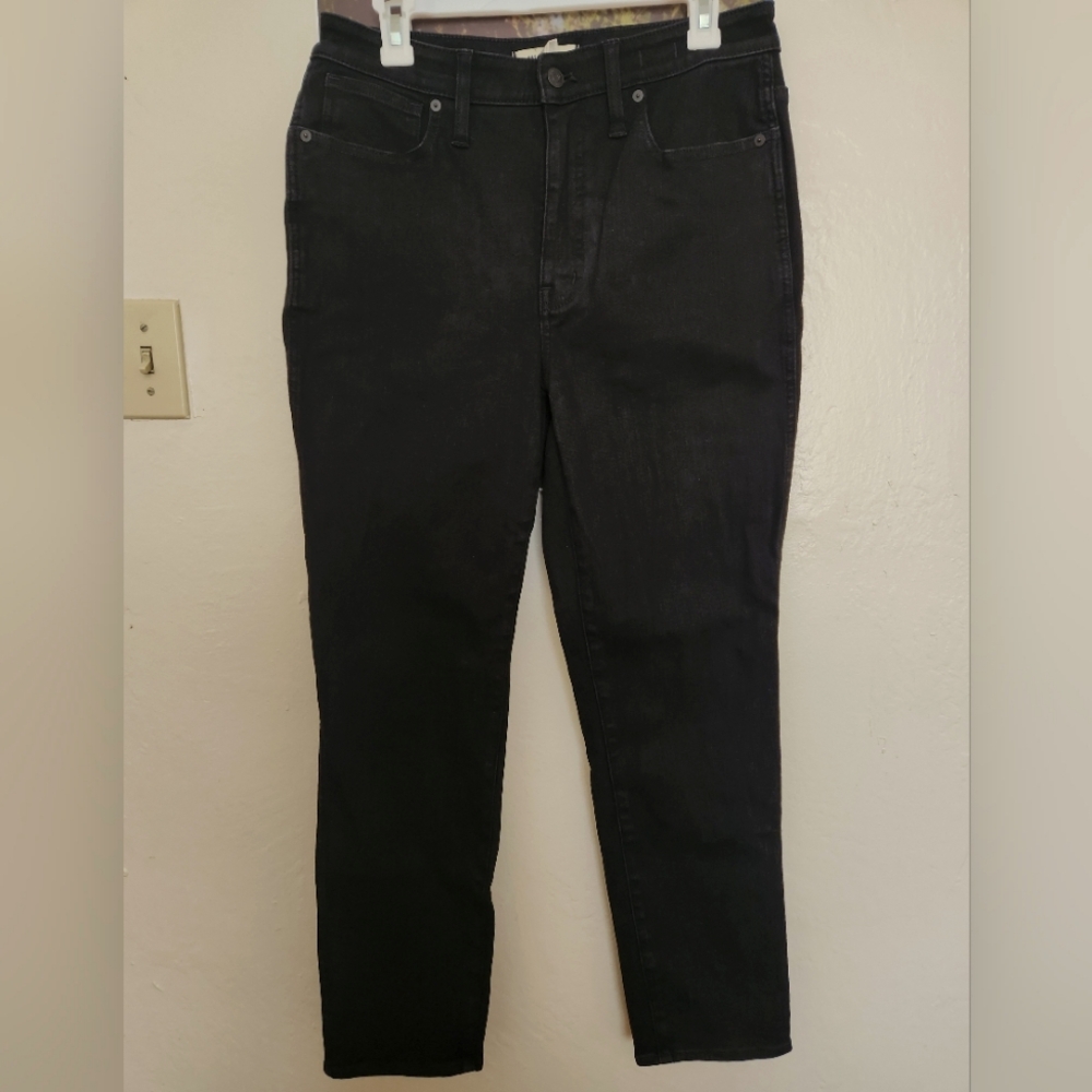 Madewell Curvy Stovepipe Jeans size 30 in Black